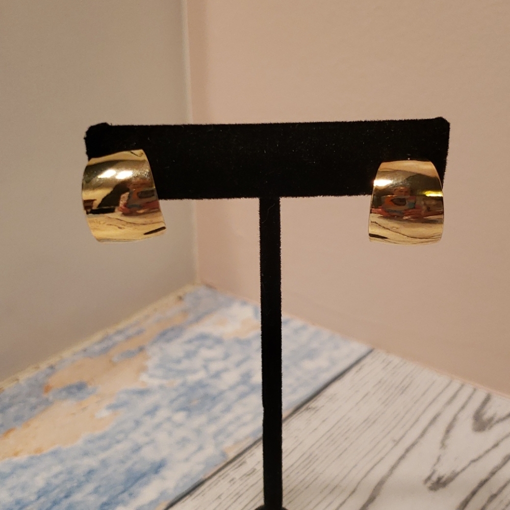 Vintage Gold Hoop Earrings